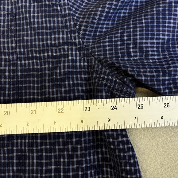 5.11 Tactical Series Shirt Mens XL Snap Close Blue Plaid Short Sleeve Work Top - Picture 6 of 9